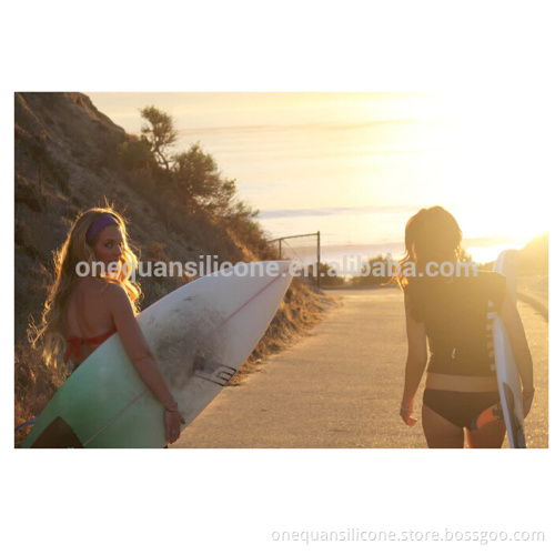 stylish bang wrangler band to keep hair silicone materail hair bang swimming band rubber bang for hair